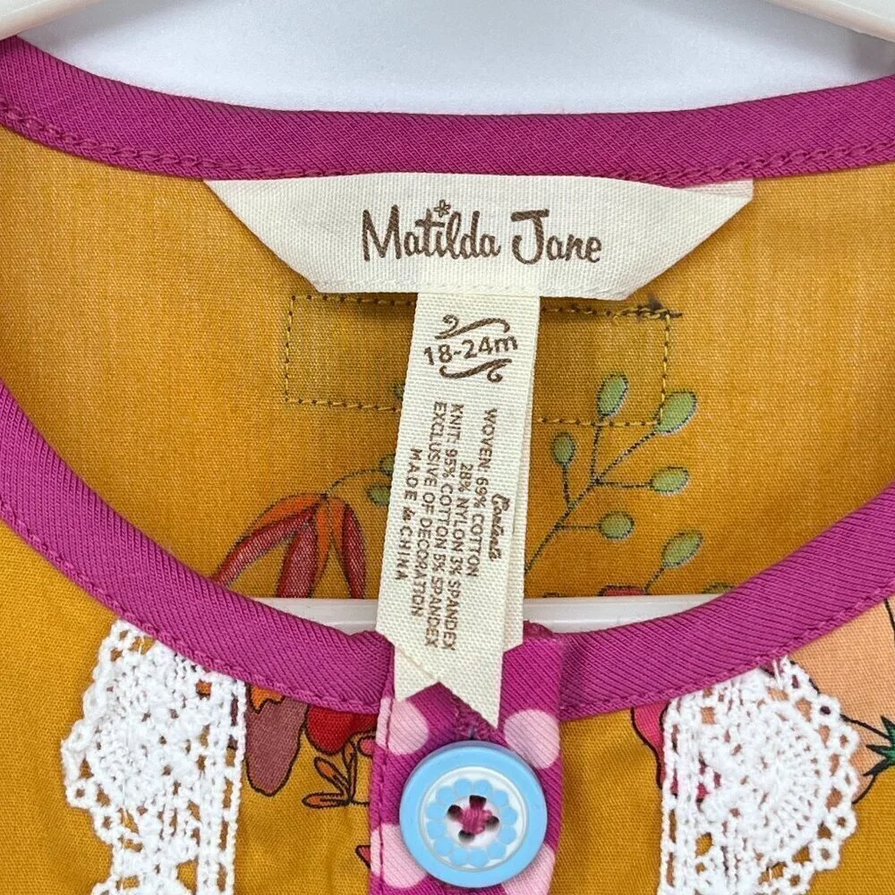 Matilda Jane‎ Romper Girls 18-24 Months Sunlight Bubble Brilliant Daydream